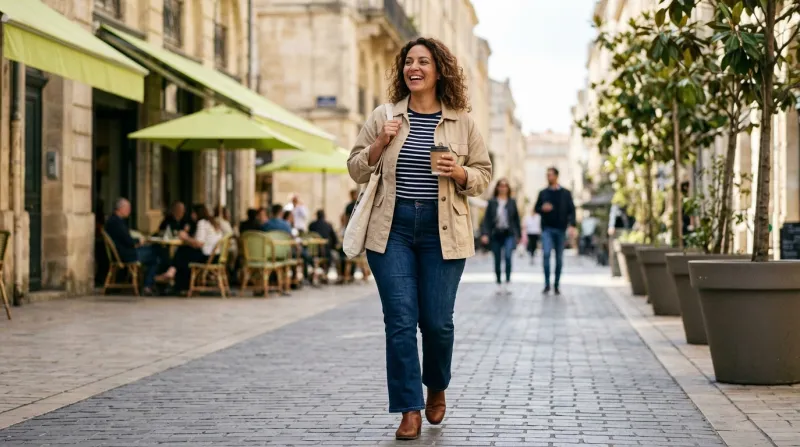 femme un peu ronde au niveau des hanches et des cuisses