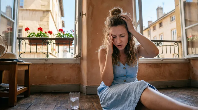 personne qui a une sensation de vertige