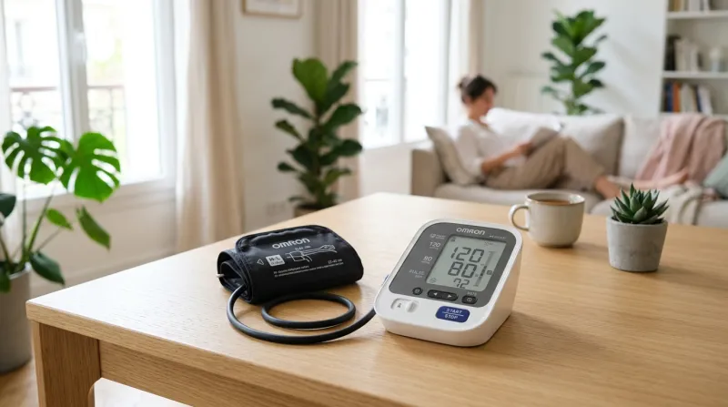 tensiomètre électronique posé sur une table