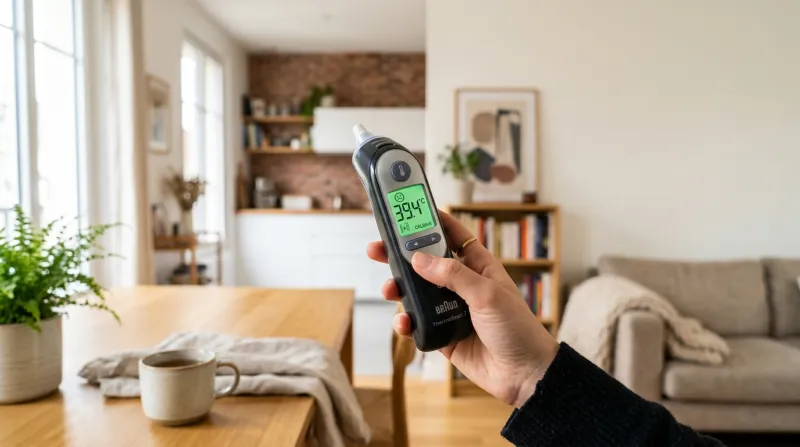 thermomètre numérique affichant une température élevée 