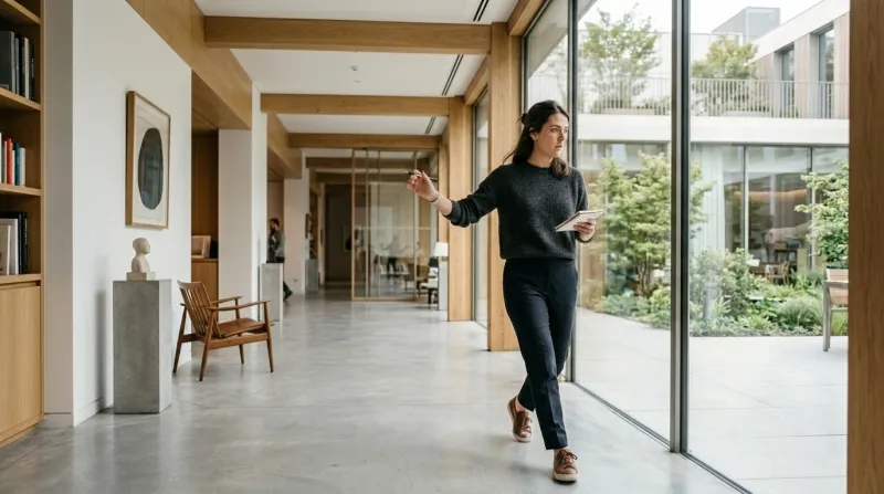 femme qui perd l'équilibre
