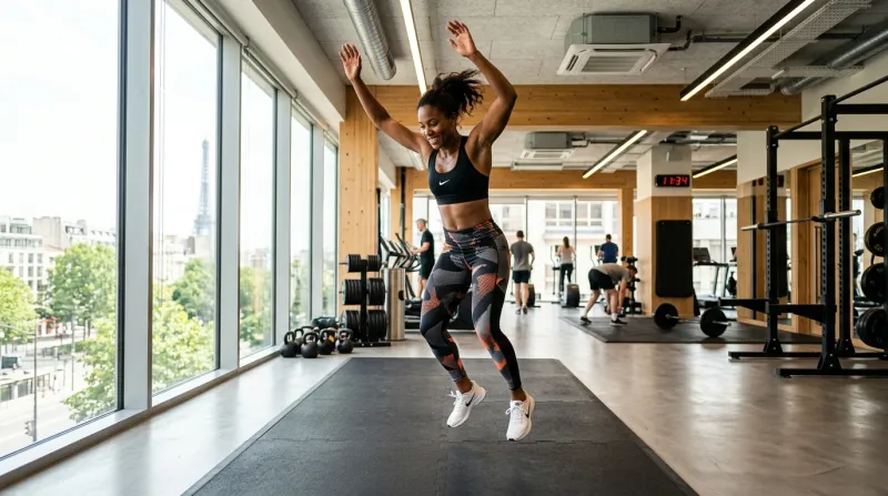 personne pratiquant une activité physique dynamique 