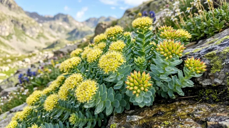 fleurs de Rhodiola rosea 