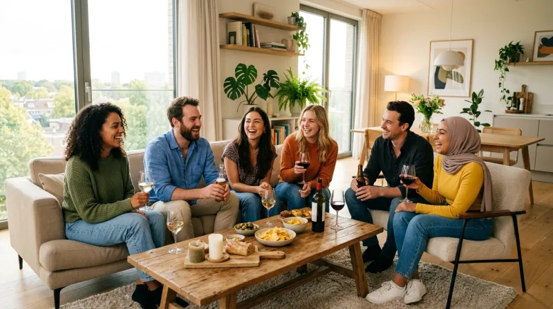 moment convivial entre amis