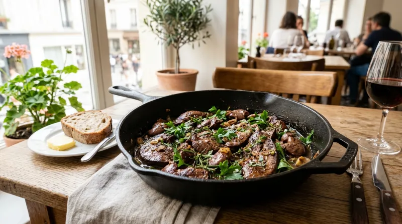 foie et de rognons cuisinés 