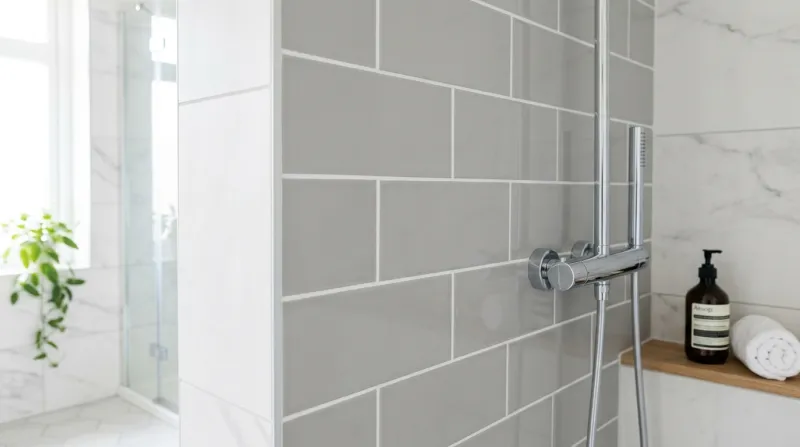 joints de carrelage dans une salle de bain
