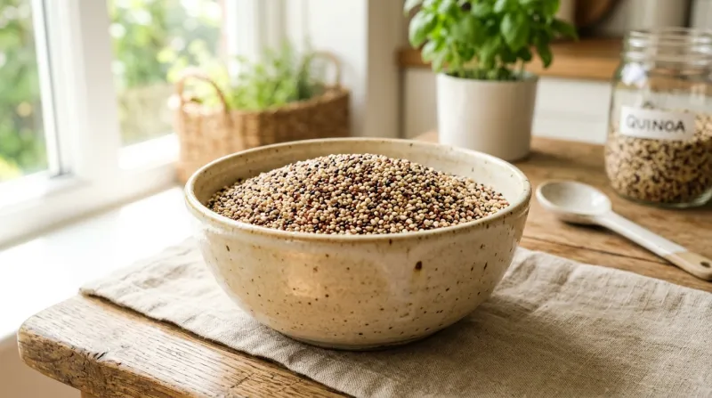 graines de quinoa dans un bol