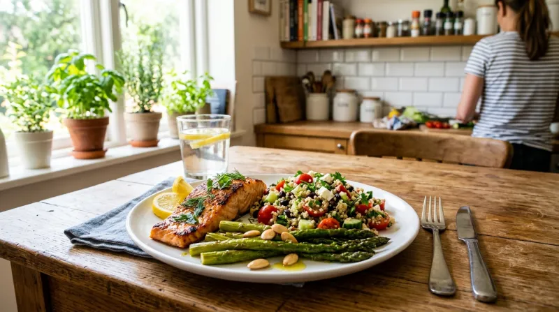 repas équilibré et appétissant