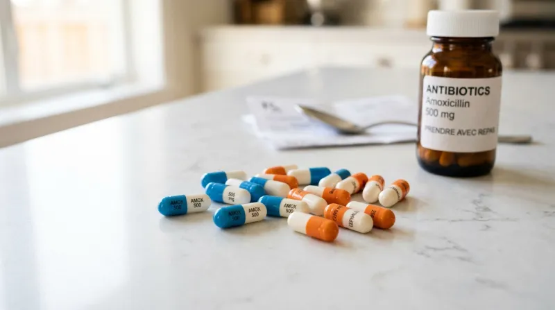 gélules d'antibiotiques
