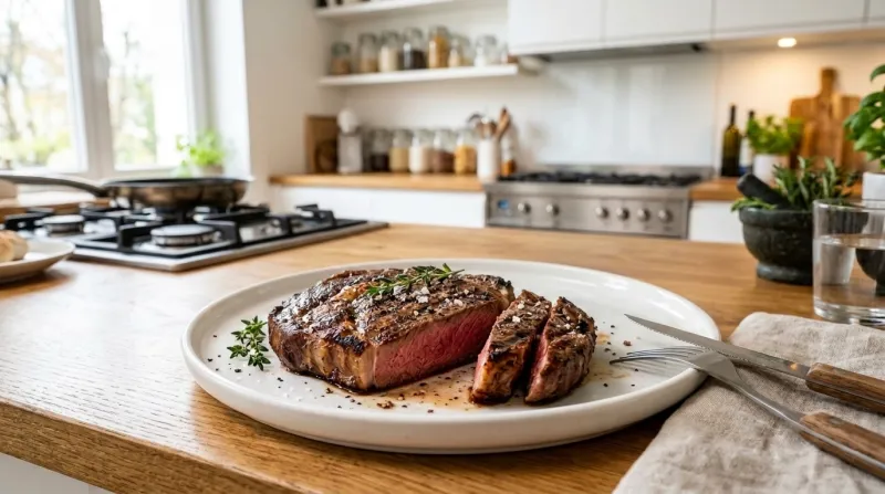 pièce de viande de bœuf grillée