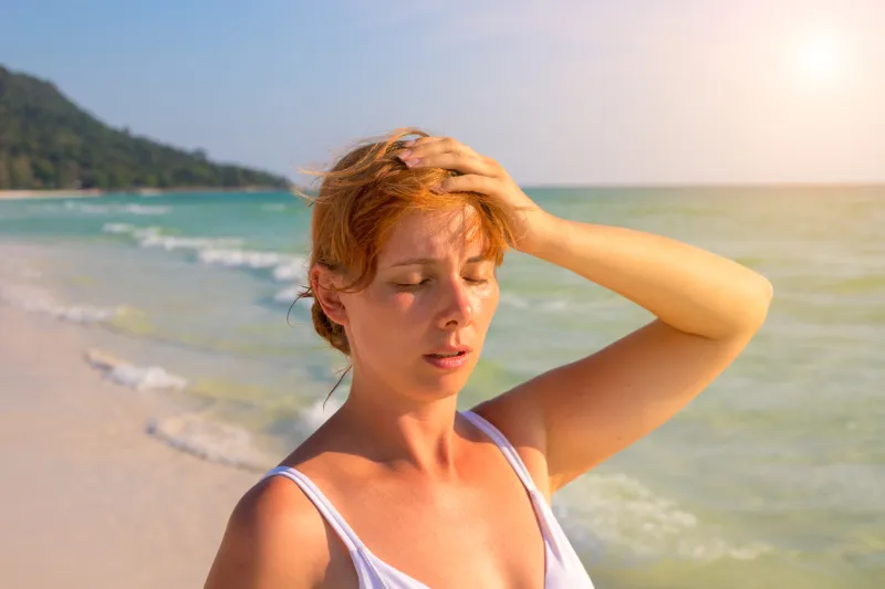 malaise à la plage