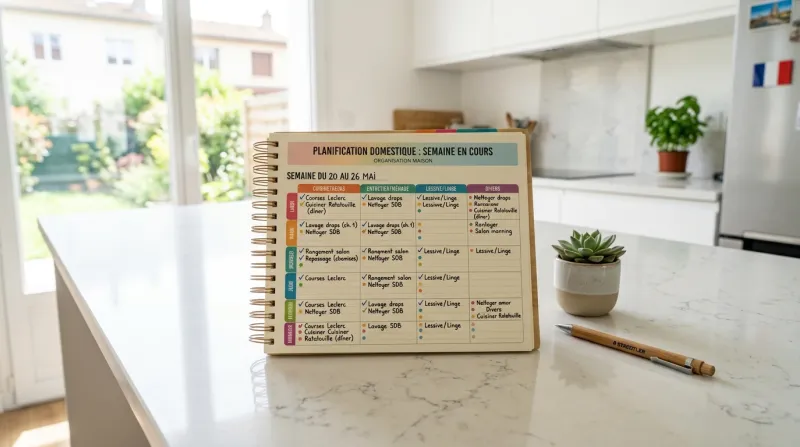 organiseur de tâches domestiques 