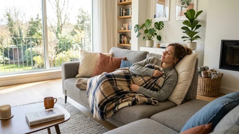 personne se reposant 