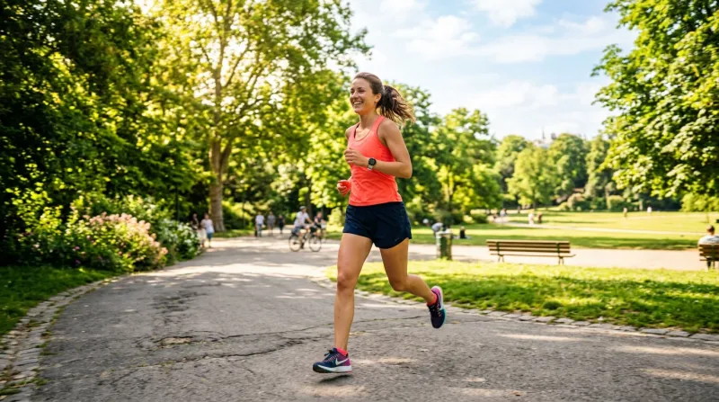 personne faisant du sport en plein air dans un parc