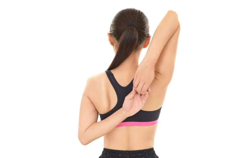 relaxed young woman isolated on white background