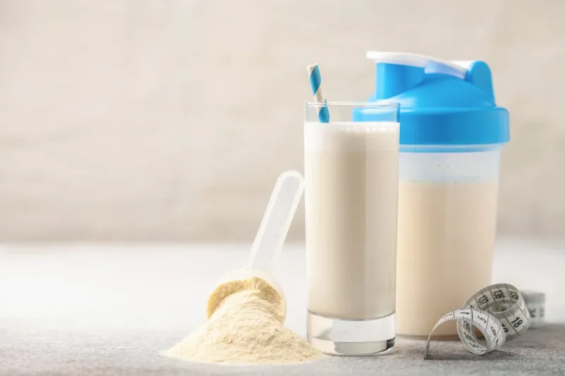 protein sport shake and powder fitness food and drink diet