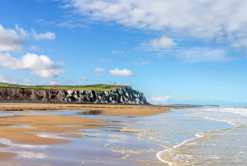 panorama of the coast near the city of calais