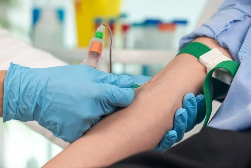 nurse,collects,blood,for,lab,testing,through,phlebotomy,in,the