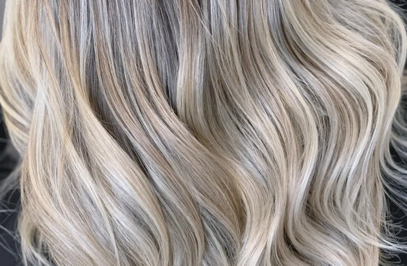 conceptual hair blonde waves