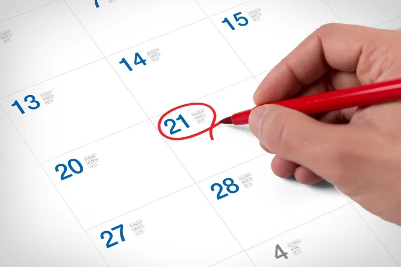 mark on the calendar at march 21, 2016 save the date