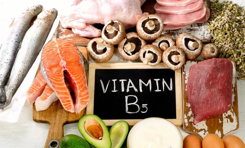 foods highest in vitamin b5 (pantothenic acid) healthy eating concept
