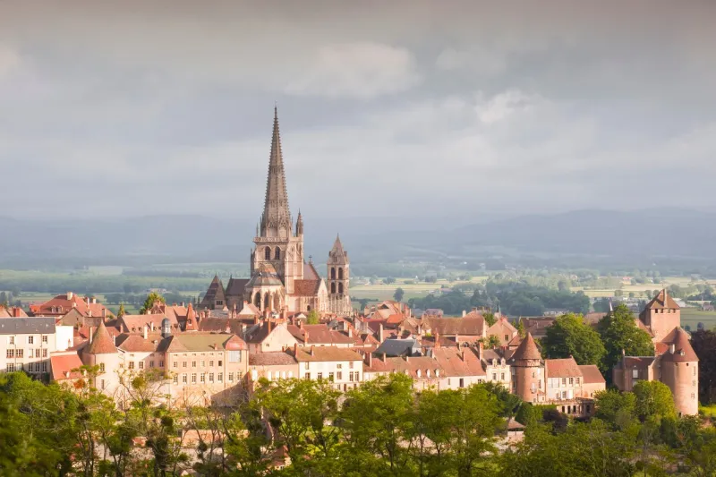 the cathedral of saint lazare in autun, france