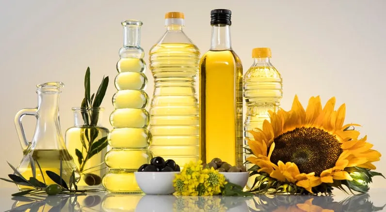 cooking and food oil products, extra virgin olive, sunflower seed, rapeseed oil