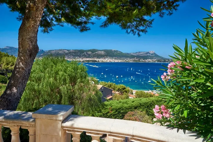 saint mandrier harbor in provence france