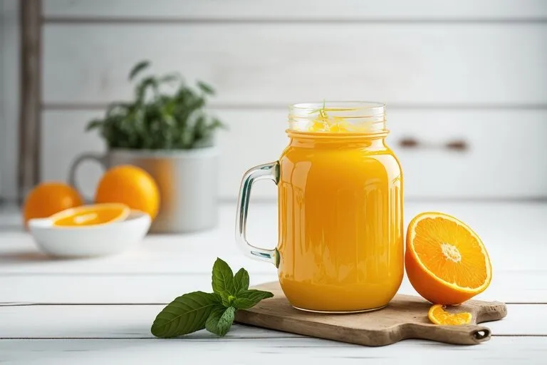 fresh orange juice, generative ai