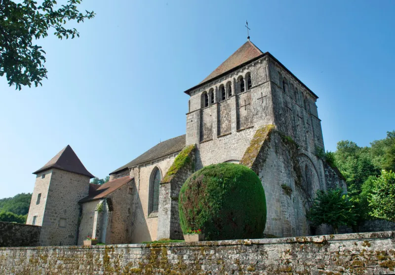 church of moutier d ahun, in the creuse, limousin, france