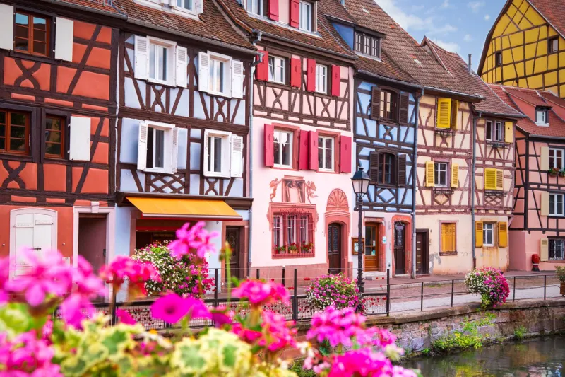 colmar with french traditional architecture historical europine town with romantic small streets known as petite venice