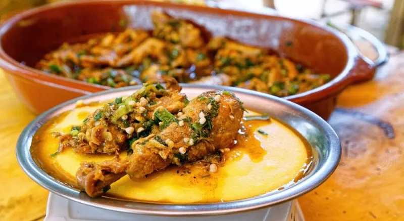 free-range,chicken,with,polenta,,okra,and,homemade,spices