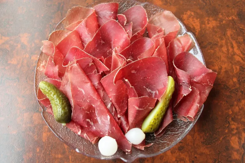 swiss food   dried meat