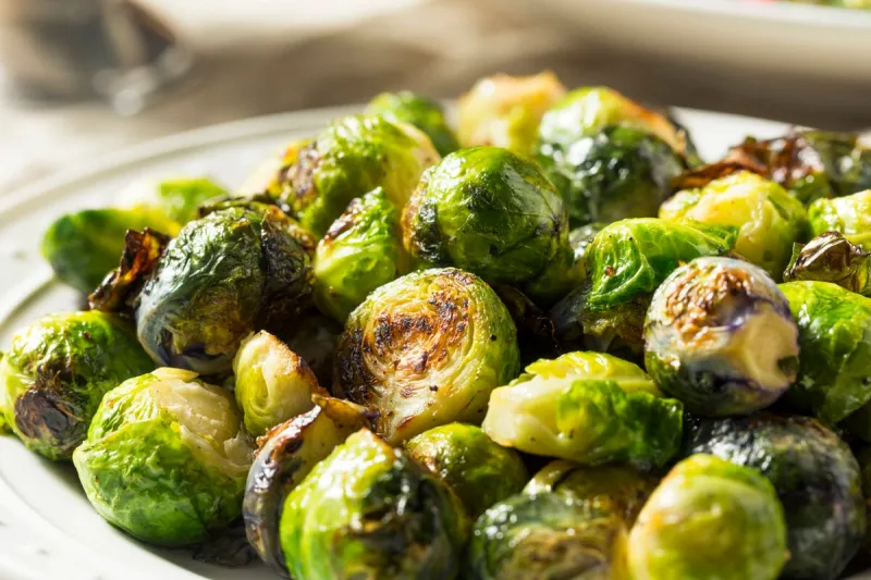 healthy roasted brussel sprouts for thanksgiving dinner