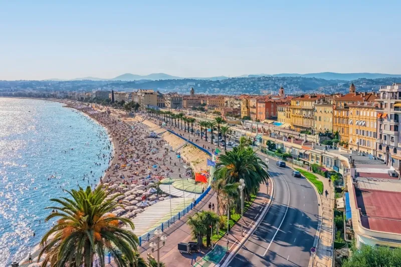 city of nice in the french riviera