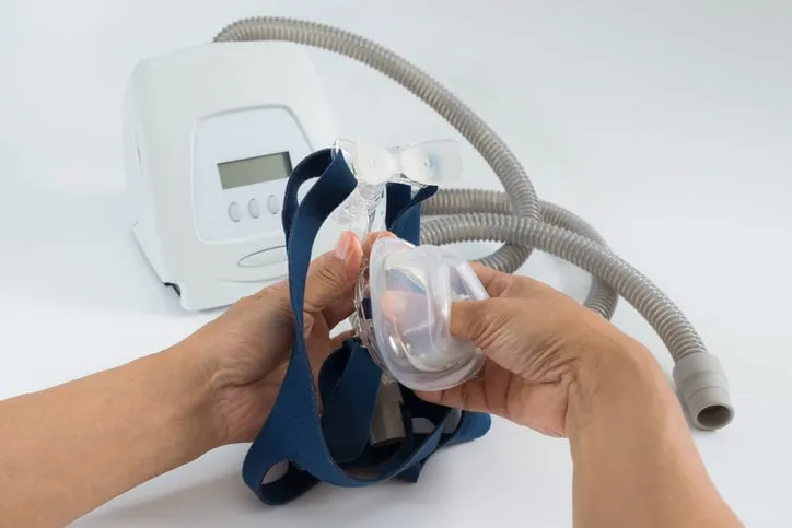 cpap continuous positive airway pressure system includes of main unit,nasal mask,patient tube and headgear,cleaning concept