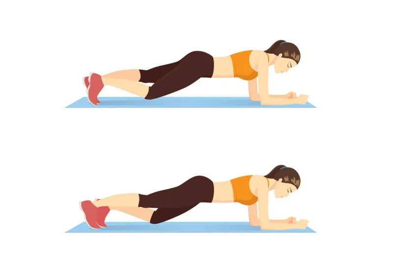 woman,doing,abdominal,exercise,position,introduction,with,forearm,plank,with