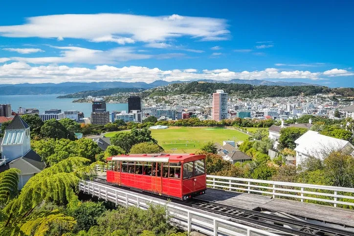 wellington cable car, the landmark of new zealand
