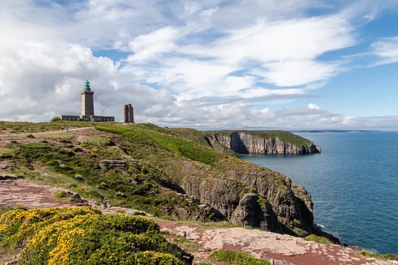 the lighthouse of cap frehel, in brittany