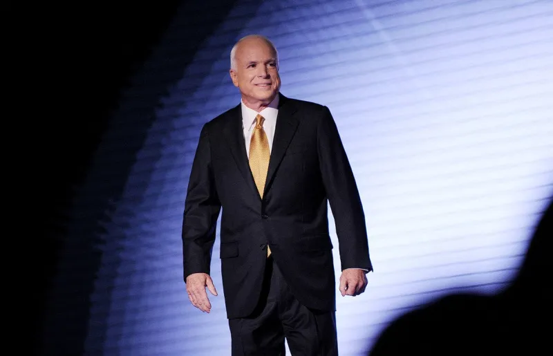 le candidat républicain à la présidence john mccain s'adresse à la convention nationale républicaine à st paul, mn, usa, le 4 septembre 2008 photo by olivier douliery abacapresscom