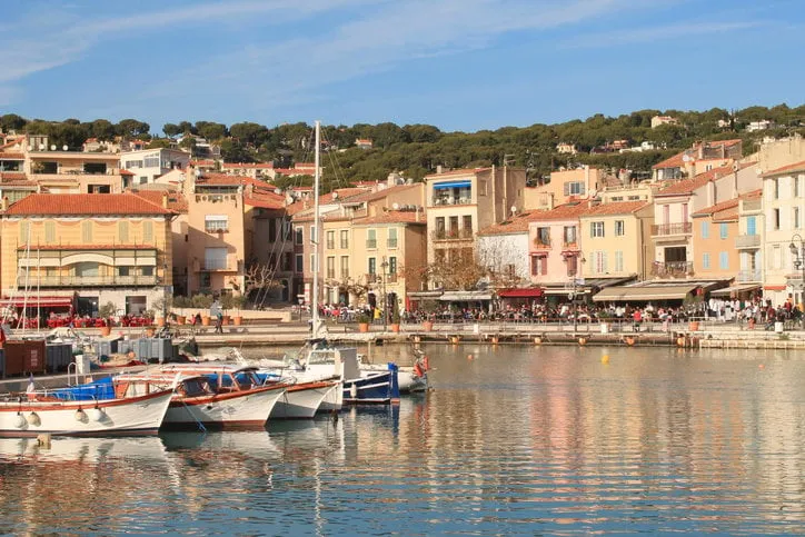 port de plaisance de cassis , bouches-du-rhône, france