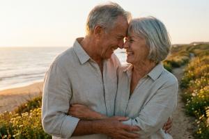 Couple heureux et amoureux