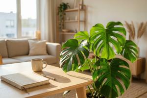 une plante d'intérieur dans un salon