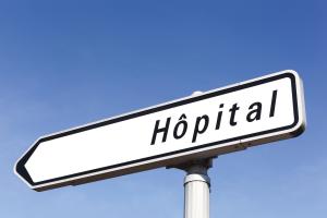 panneau hôpital France
