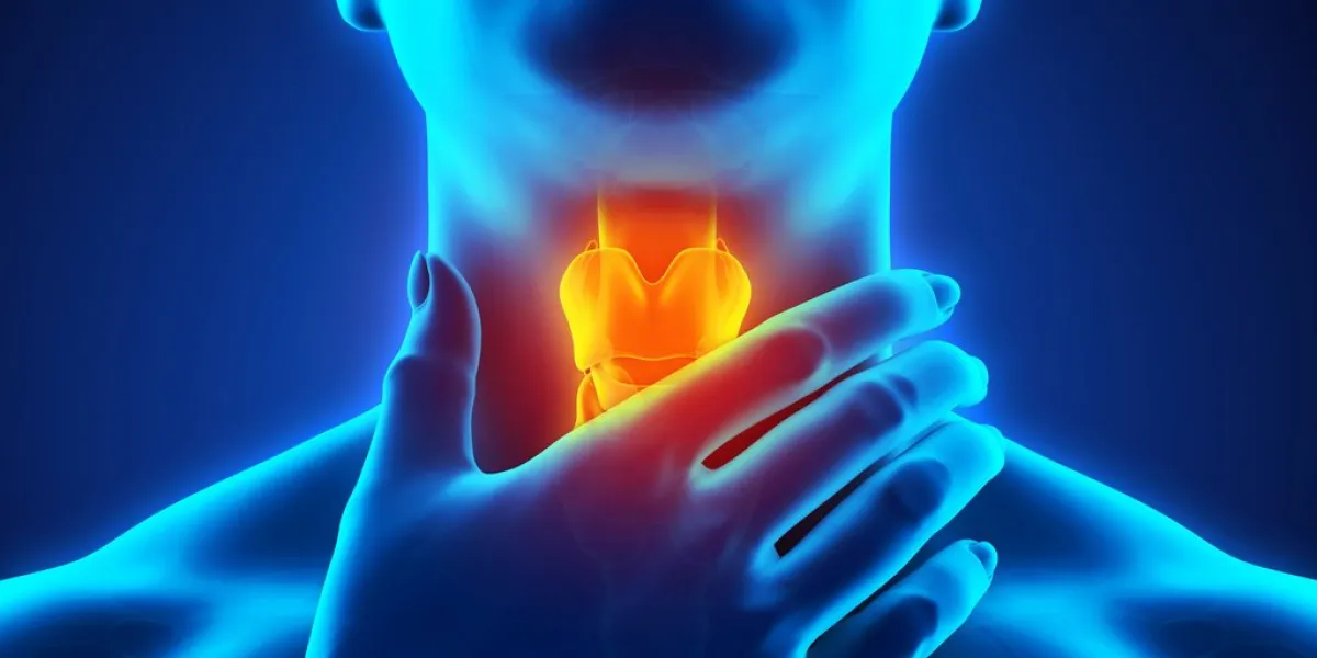 sore throat illustration 3d render