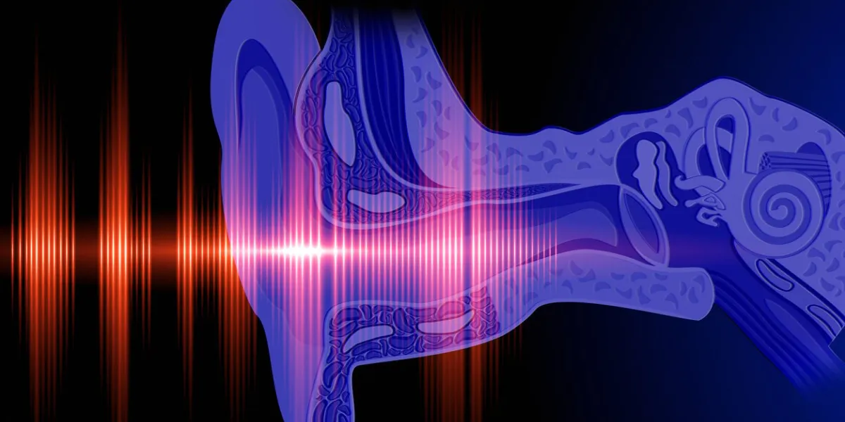 conceptual image about human hearing