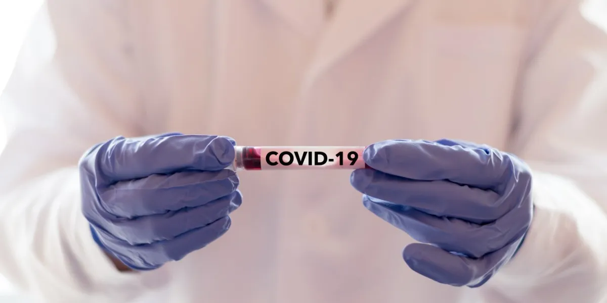 covid-19 named by who for novel coronavirus ncp concept doctor or lab technician holding blood sample with novel (new) coronavirus ncp in wuhan, hubei province, china, medical and healthcare
