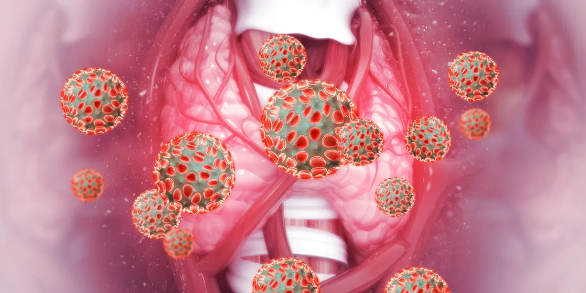 virus infected thyroid gland