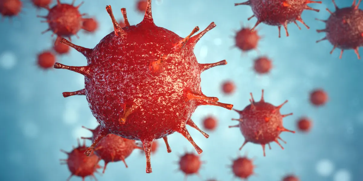 3d illustration pathogenic viruses causing infection in host organism, viral disease outbreak, virus abstract background