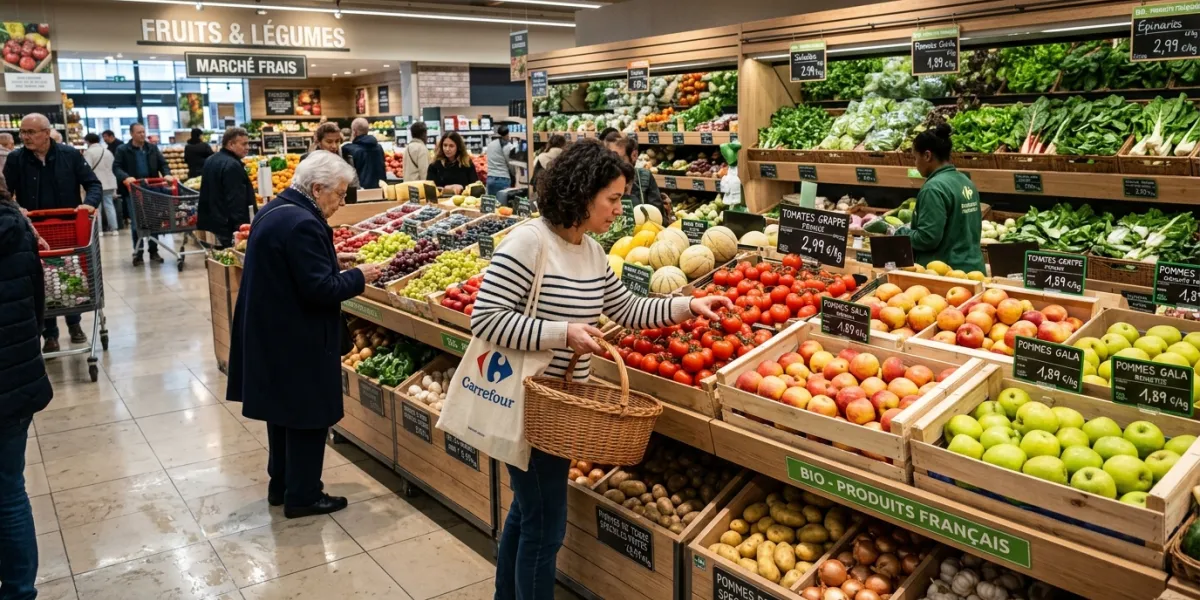 rayon fruits et légumes